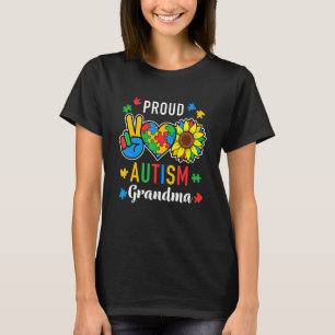 Frauen Ich bin ein stolzes Autismus Oma Autismus B T-Shirt