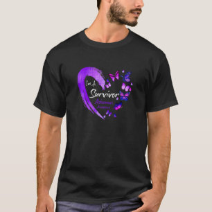 Frauen Ich bin ein Überlebender Alzheimer-Bewussts T-Shirt