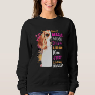 Frauen Ich bin eine Beagle-Mama wie eine normale M Sweatshirt
