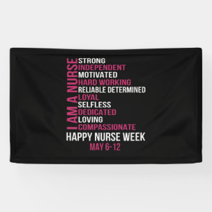 Frauen ich bin eine Krankenschwester glückliche K Banner