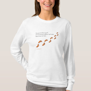 Frauen Ich bin gegangen, um meine Footprints in Sh T-Shirt