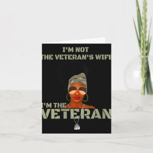 Frauen Ich bin nicht die Ehefrau des Veteranen, ic Karte