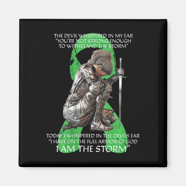 Frauen Ich bin Storm Non Hodgkins Lymphom Christli Magnet (Vorne)