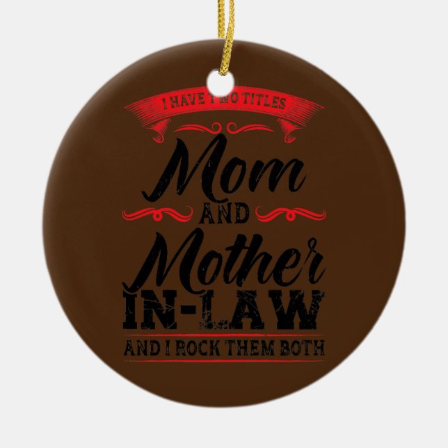 Frauen Ich habe Mutter im Jura Keramik Ornament (Vorne)