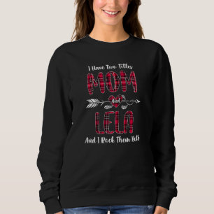 Frauen ich habe zwei Titel Mama und Lela neues Oma Sweatshirt