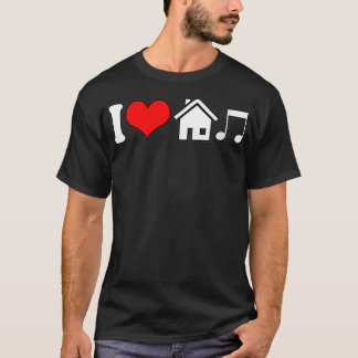 Frauen Ich Liebe House Music Lustige Elektronische T-Shirt