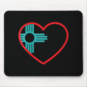 Frauen Ich Liebe New Mexico Herz Zia Symbol New Me Mousepad