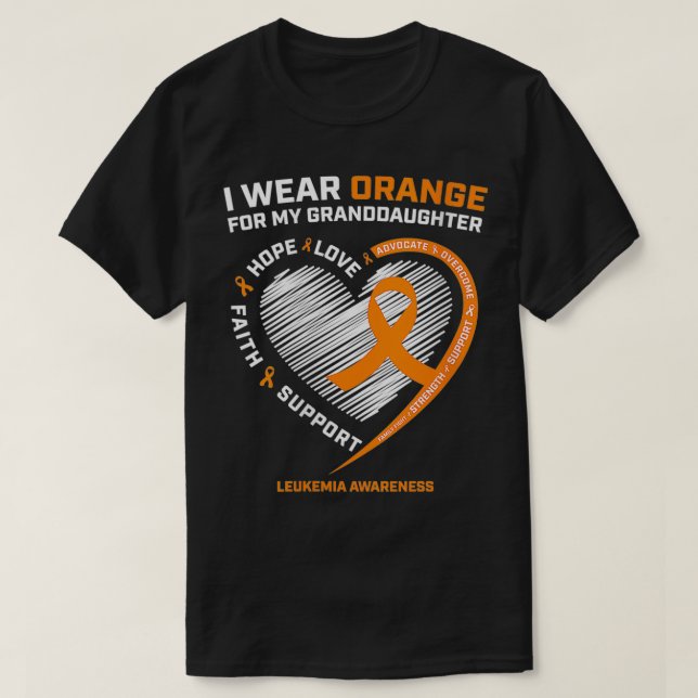Frauen Ich trage Orange für meine Enkelin Le T-Shirt (Design vorne)