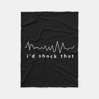Frauen Id Schock Das Vfib Arrhythmie Krankenschwes Fleecedecke