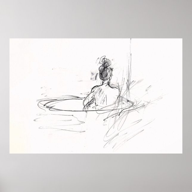 Frauen im Bathtub-Sketch - Poster (Vorne)