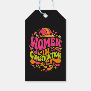 Frauen im Baugewerbe Retro-Empowerment Geschenkanhänger