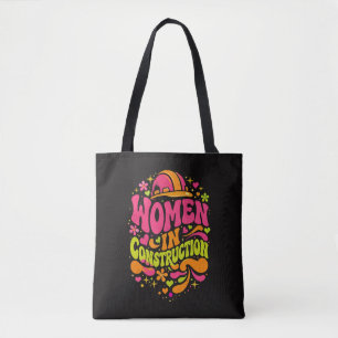 Frauen im Baugewerbe Retro-Empowerment Tasche
