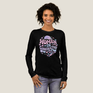 Frauen im Bauwesen Retro-Empowerment Tri-Blend Shirt