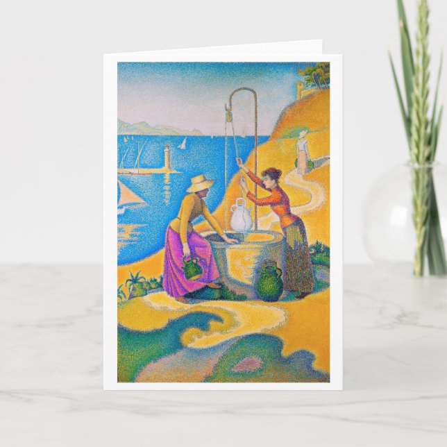Frauen im Brunnen, Signac Karte (Vorderseite)