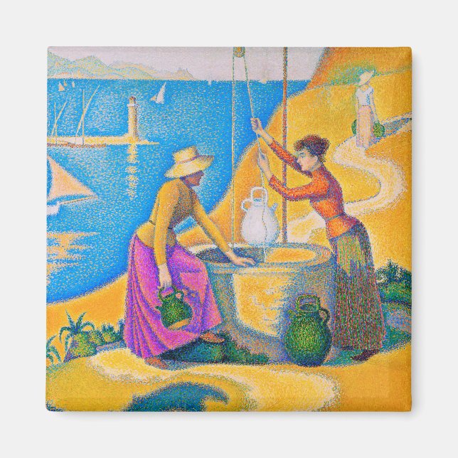 Frauen im Brunnen, Signac Magnet (Vorne)