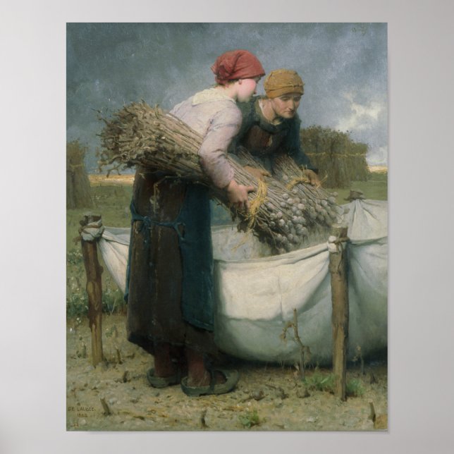 Frauen im Feld, 1882 Poster (Vorne)