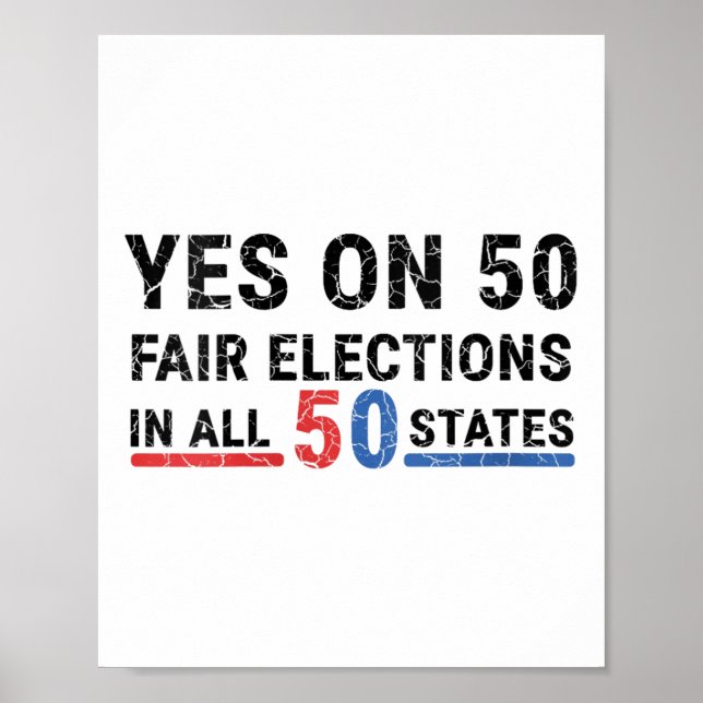 Frauen im Funny Yes bei 50 fairen Wahlen in allen  Poster (Vorne)