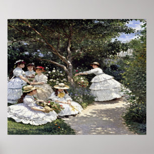 Frauen im Garten - Portrait of Elegance Poster