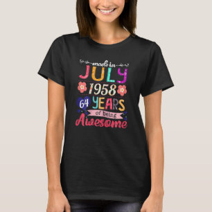 Frauen im Juli 1958 64 Jahre Phantastisch T-Shirt