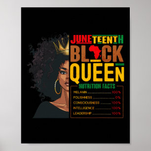 Frauen im Junetenhof Schwarze Königin Ernährung Fa Poster