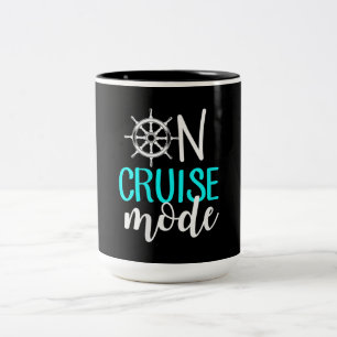 Frauen im Kreuzfahrt-Modus Kreuzfahrt-Urlaub Famil Zweifarbige Tasse