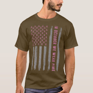 Frauen im Oktober tragen wir rosa Brustkrebs-Aware T-Shirt