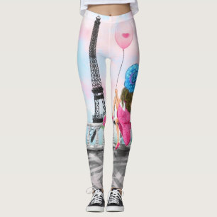 Frauen im Pariser Eiffelturm Leggings