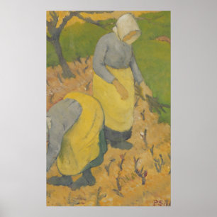 Frauen im Weinberg, 1890 Poster