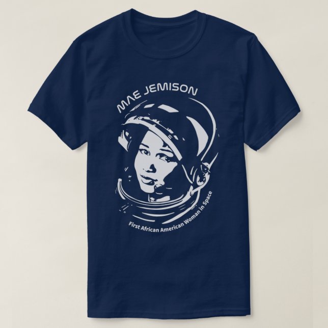 Frauen im Weltraum Mae Jemison T-Shirt (Design vorne)