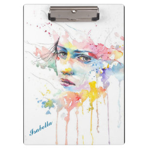 Frauen in Aquarellen Klemmbrett