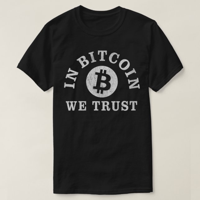 Frauen in Bitcoin vertrauen Btc Cryptowährung VNec T-Shirt (Design vorne)