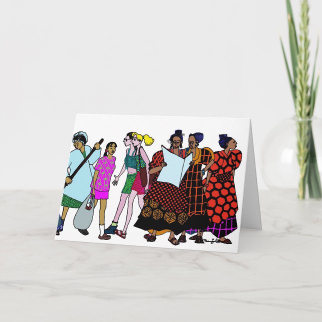 Frauen in der Welt - 2 Karte (Vorderseite)