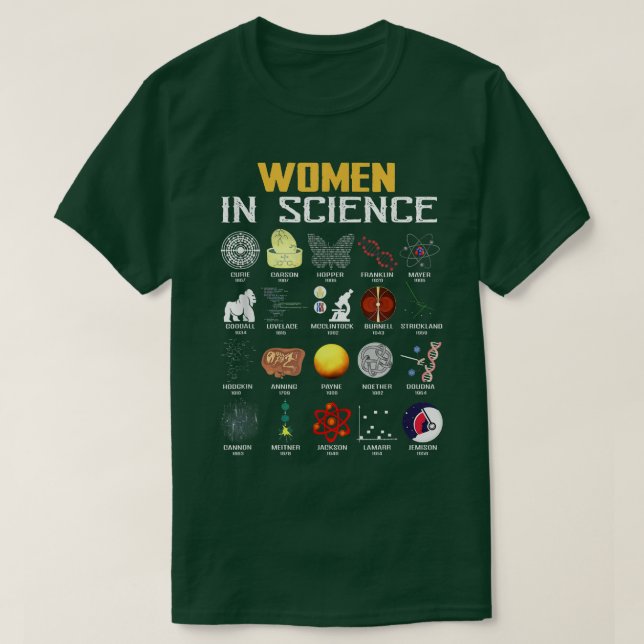 Frauen in der Wissenschaft Funny Chemistry, Biolog T-Shirt (Design vorne)
