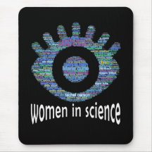 Frauen in der Wissenschaft Mädchen Augen Word Fill