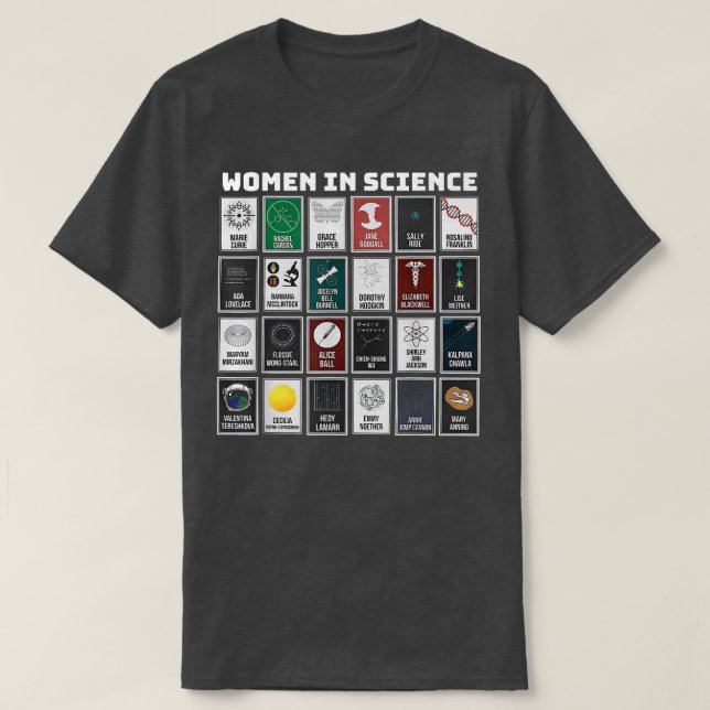 Frauen in der Wissenschaft T-Shirt (Design vorne)