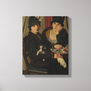 Frauen in einem Café, c.1924 Leinwanddruck
