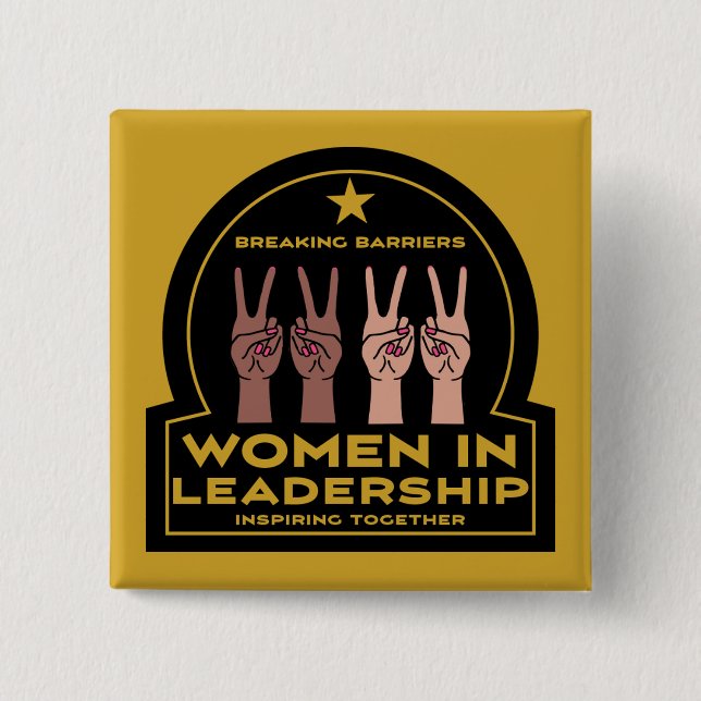 Frauen in Führungspositionen Button (Vorderseite)