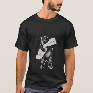 Frauen in Kalifornien Liebe Art Retro Cali Bear Hu T-Shirt