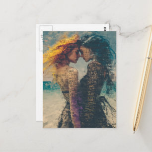 Frauen in Liebe Postkarte