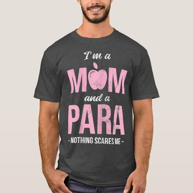 Frauen in Mama und Paraeducator T-Shirt (Vorderseite)
