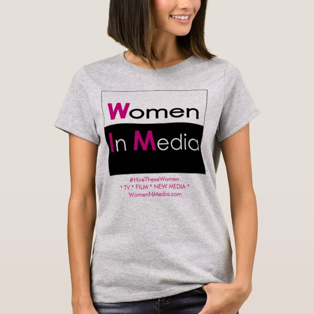 Frauen in Media Tee Shirt grau (Vorderseite)
