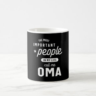 Frauen in meinem Leben nennen mich ein Oma-Geschen Kaffeetasse