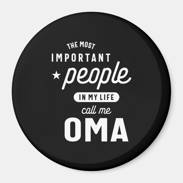 Frauen in meinem Leben nennen mich ein Oma-Geschen Magnet (Vorne)