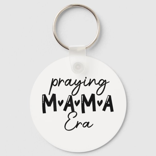 Frauen in meiner betenden Mama-Ära-Mama Christlich Schlüsselanhänger (Vorderseite)