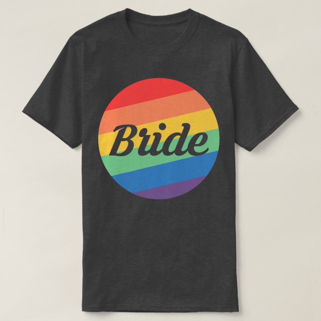 Frauen in Regenbogenfarben Brig LGBT Premium T-Shirt (Design vorne)