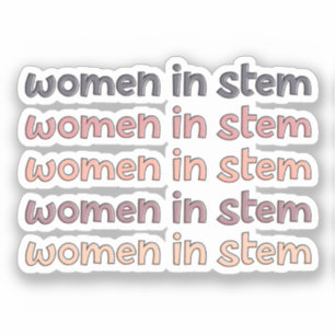 Frauen in Stem Steminist Stem Graduate Geschenke Aufkleber