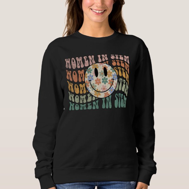 Frauen in Stem Wissenschaftlerin Weiblicher Ingeni Sweatshirt (Vorderseite)