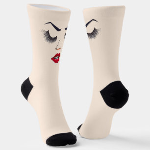 Frauen ins Gesicht Socken