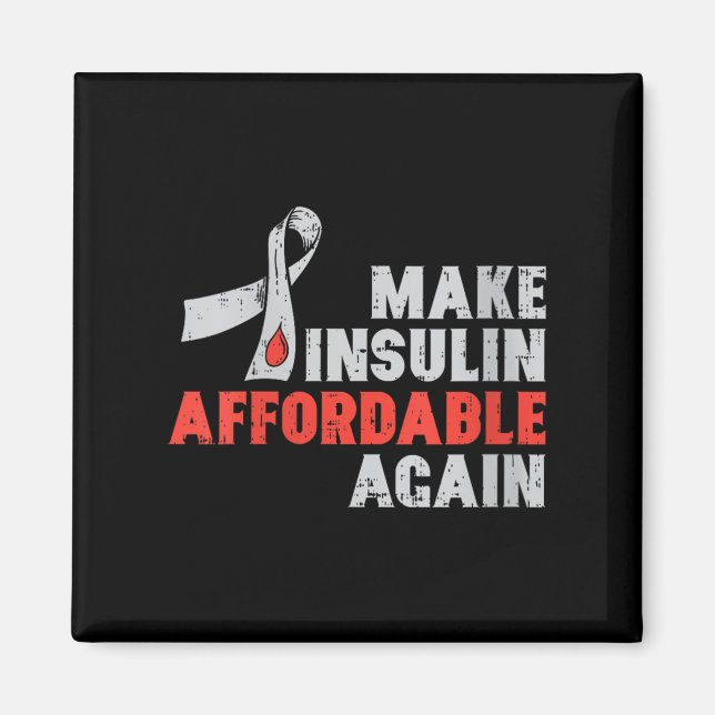Frauen Insulintherapie Diabetes Awareness Blood Gl Magnet (Vorne)