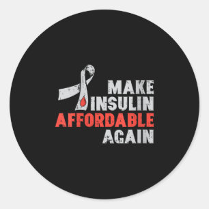 Frauen Insulintherapie Diabetes Awareness Blood Gl Runder Aufkleber